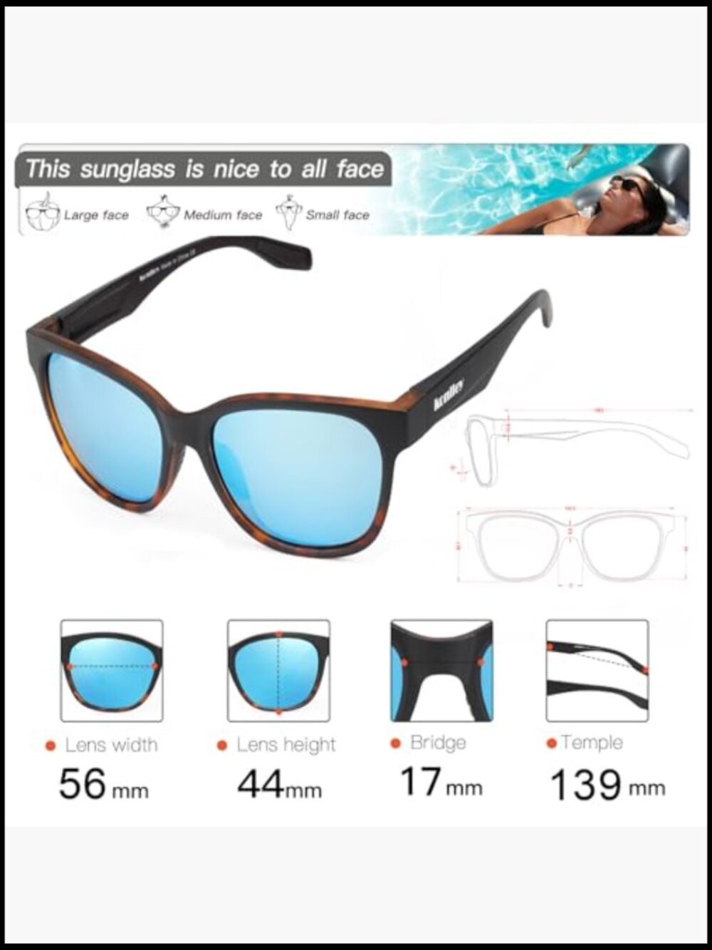 Floating Polarized Sunglasses Water Sports Sport Wraparound UV400 - Picture 5 of 7